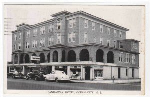 Sandaway Hotel Cars Ocean City New Jersey 1953 postcard