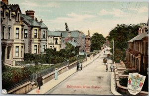 Ballymena Ireland from Station c1907 Postcard F76