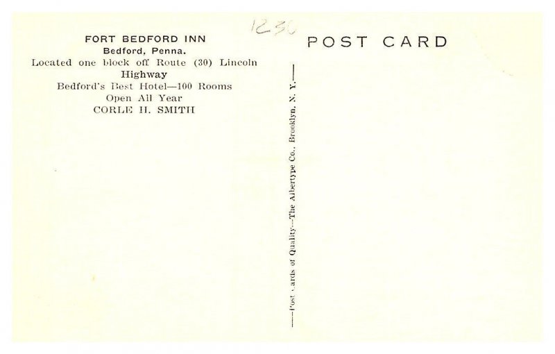 Pennsylvania  Fort Bedford Inn