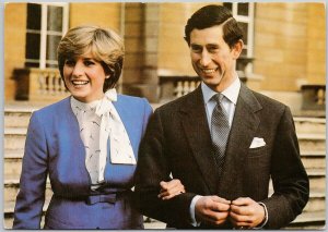 Charles and Diana Wedding Day July 29th 1981 Continental Postcard C10