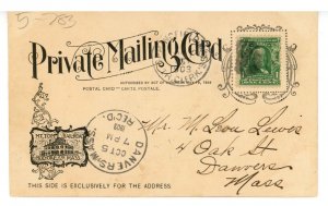 MA - Holyoke. Mt. Tom, Mountain Park, Summit House (Private Mailing Card)