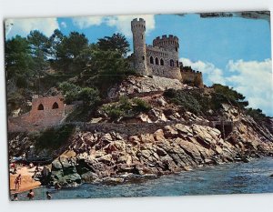 Postcard Castell d'en Plaja Lloret de Mar Girona Spain