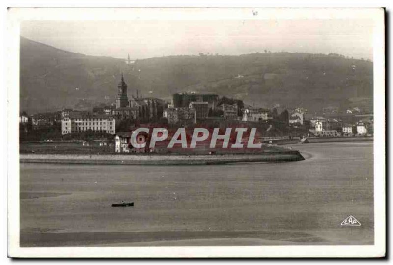 Old Postcard View Hendaye Hondarribia