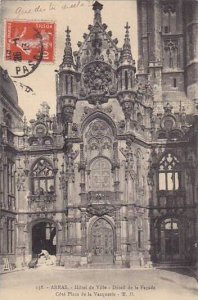 France Arras Hotel de Ville Detail de la Facade Cote Place de la Vacquerie 1913