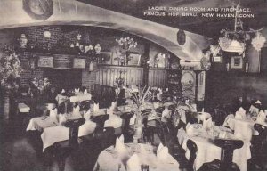 Connecticut New Haven Ladies Dining Room And Fireplace Famous Hof Brau Artvue