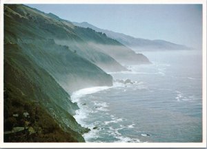 Postcard California coastline Misty Trail Along Scenic Highway 1