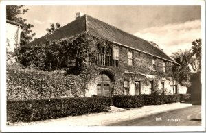 Vtg 1930s Gonzalez-Alvarez Oldest House St Augustine Florida FL RPPC Postcard