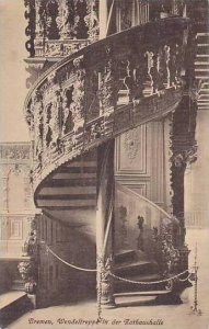 Germany Bremen Wendeltreppe in der Rathaushalle 1917