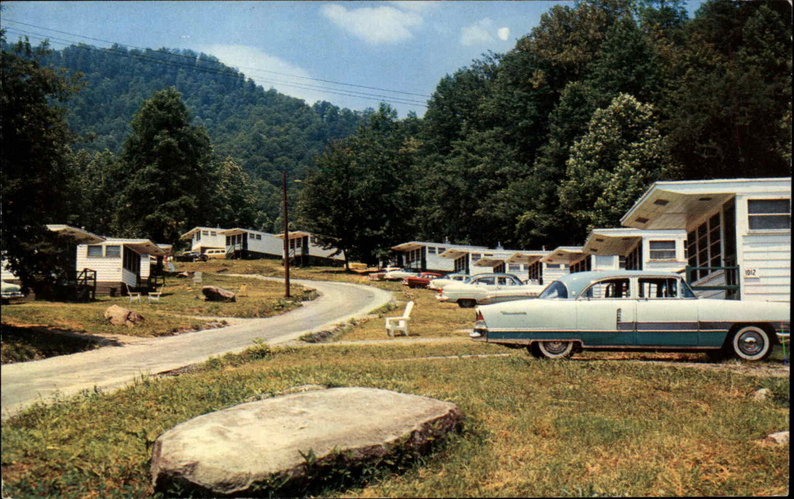 Fontana Resort Village North Carolina NC Trailer Park Vintage Postcard