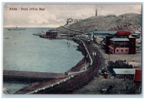 Aden Yemen Postcard Post Office Bay Boat Landing c1910 Unposted Antique