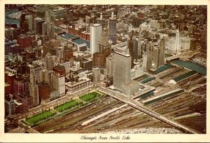 Illinois Chicago Aerial View North Side 1964