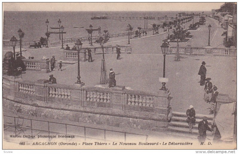 ARCACHON, Gironde, France, 1900-1910´s; Place Thiers, Le Nouveau Boulevard, ...