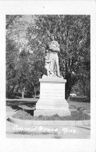 Council Grove Kansas Madonna Trail Monument 1950s Postcard 20-13632