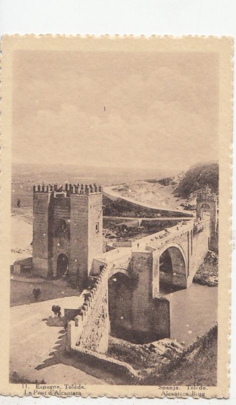 BF19389 spain toledo le pont d alcuntara  belgium front/back image