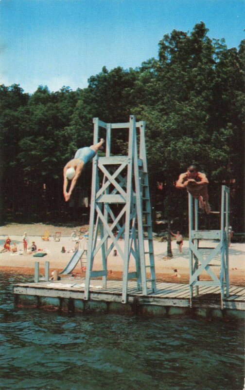 Postcard Diving at Deep Creek Lake Garrett County Maryland