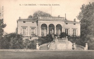 Vintage Postcard 1910's La Brede Chateau La Liniere France RPPC