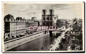 Modern Postcard Notre Dame De Paris L & # 39Abside and south coast