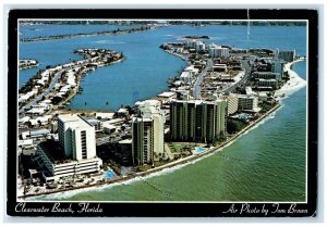 1985 Aerial View Of Clearwater Beach Florida FL Posted Vintage Postcard