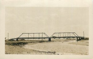 c1910 Laramie Wyoming Bridge Mills University RPPC Postcard 26-521