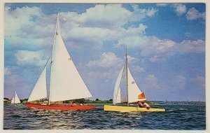 Brant Rick Massachusetts Enjoying A Pleasant Sail Postcard K2