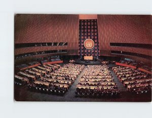 Postcard Central Assembly Hall, United Nations, New York City, New York