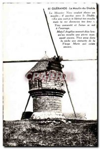 Old Postcard Guerande Le Moulin du Diable The Miller wanted Yoes