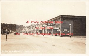 MT, Roundup, Montana, RPPC, Main Street, Business Section,Drug Store,Photo No 33