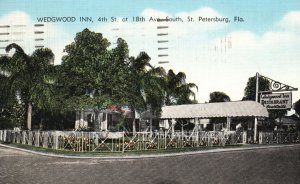 Vintage Postcard Wedgwood Inn 4Th Street At 18Th Ave. South St. Petersburg FL