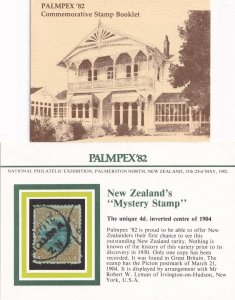 Palmpex 82 Mint Stamp Booklet & Picton New Zealand Postcard