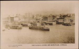 Sydney NSW Australia Circular Quay 1925 Real Photo Postcard