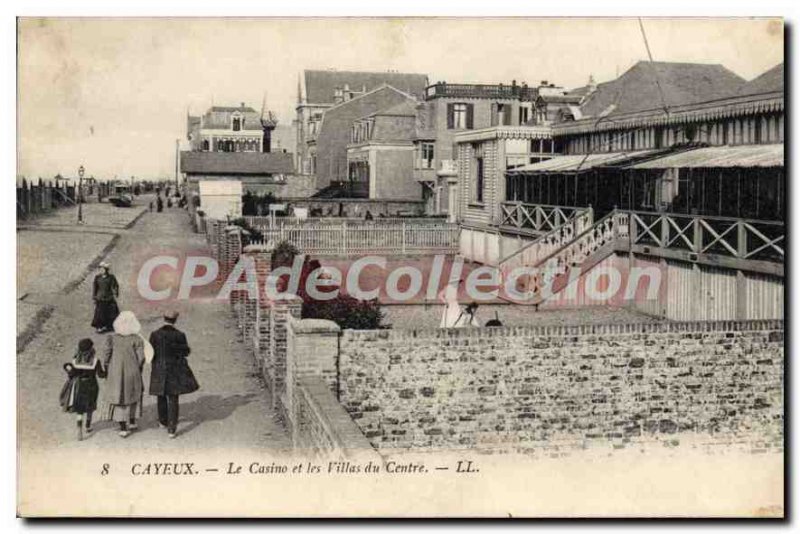 Postcard Old Casino Cayeux and Villas Center