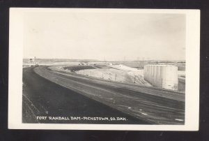 RPPC ;ICKSTOWN SOUTH DAKOTA SD FORT RANDALL DAM REAL PHOTO POSTCARD