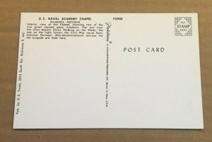 VINTAGE UNUSED POSTCARD - U.S. NAVAL ACADEMY CHAPEL, ANNAPOLIS, MARYLAND