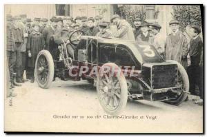 VINTAGE POSTCARD Automobile Girardot on its 100 ch Charron G