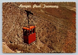 People Riding Ranger Peak Tramway El Paso Texas 4x6 Postcard 1767