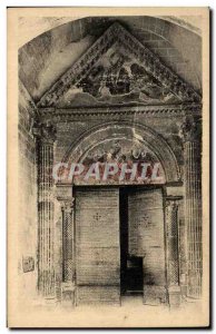 Old Postcard Avignon Cathedral Door Porch Frescoes Memmi
