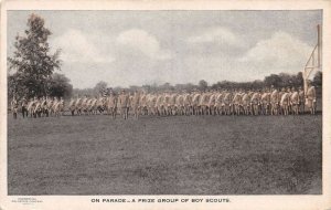 Boy Scouts of America on Parade Prize Group Vintage Postcard AA74513