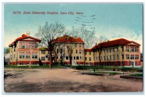 1911 State University Hospital Exterior Building Iowa City Iowa Vintage Postcard