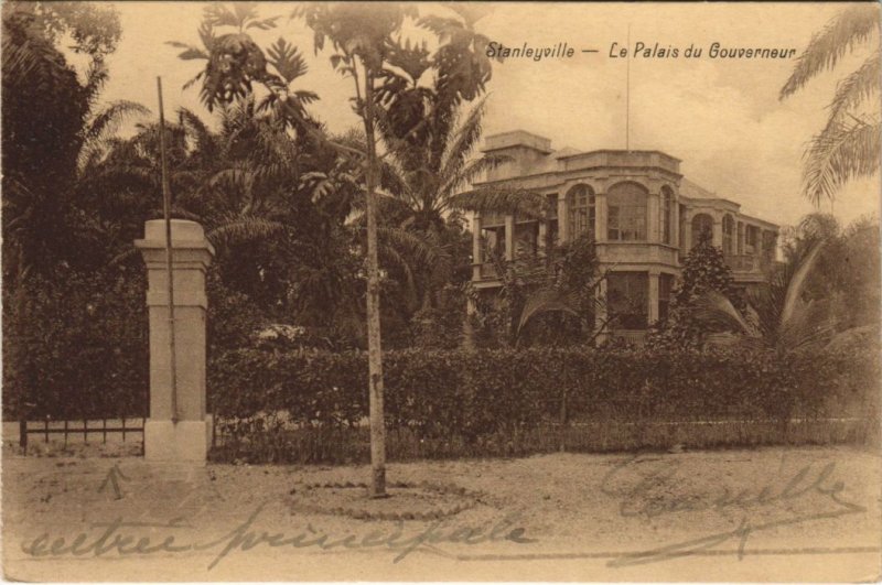 PC STANLEYVILLE PALAIS DU GOUVERNEUR BELGIAN CONGO (a28576)