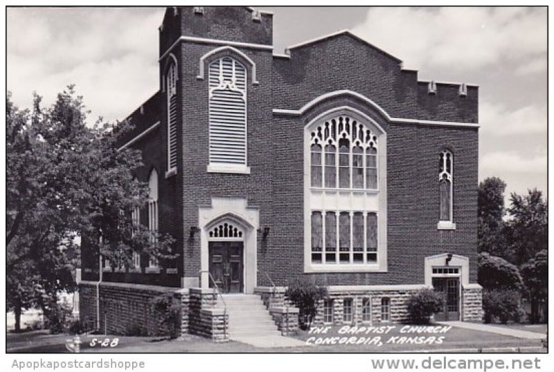 The Baptist Church Concordia Kansas Real Photo