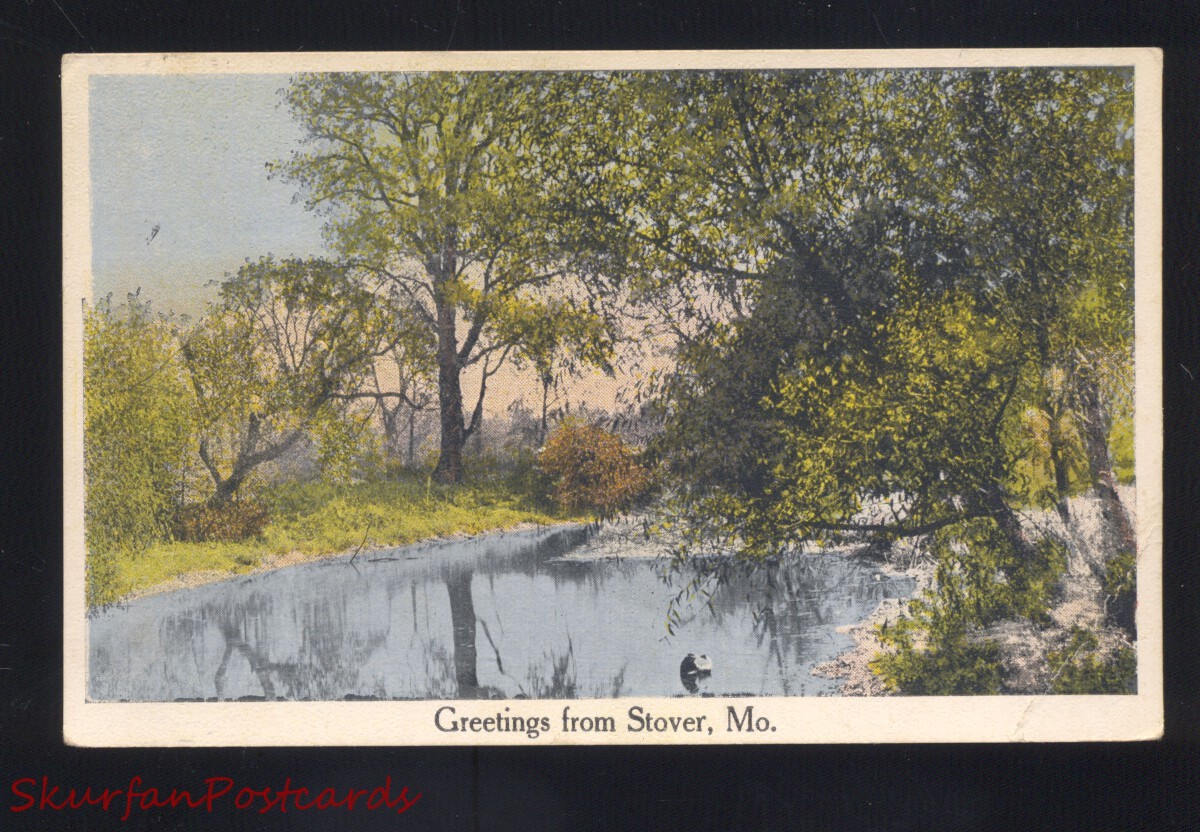 Greetings From Stover Missouri Antique Vintage Postcard Syracuse MO. 1916 United States
