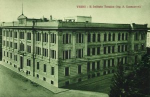 italy, TERNI, R. Instituto Tecnico, Ing. A. Guazzaroni (1920s) Postcard