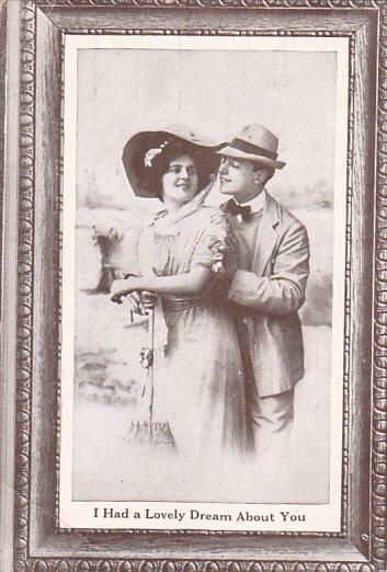 Romantic Couple Wearing Hats I Had A Lovely Dream About You 1911