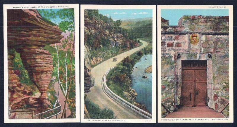 POSTCARD Collection (63) Scenery Buildings Towns mixed eras