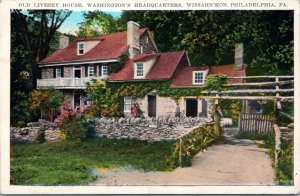 Postcard PA - Old Livezey House, Washington's Headquarters Wissahickon