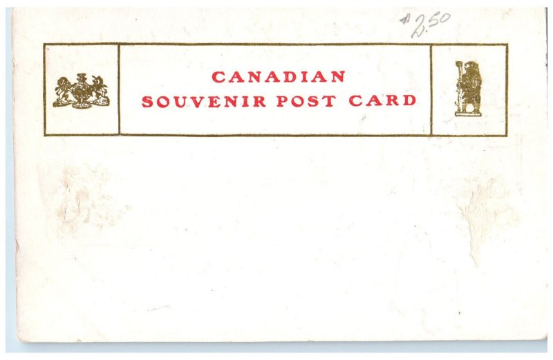 c1905 The Quinte Belleville Ontario Canada Antique Flag Logo Leaf Postcard