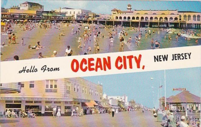 New Jersey Hello Greetings From Ocean City