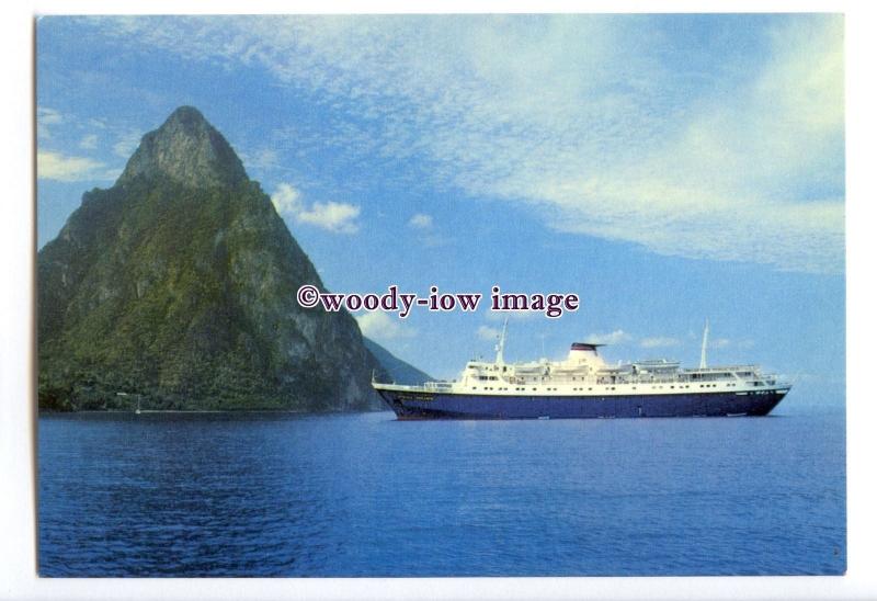 LN1355 - Greek Cruise Liner - Stella Oceanis , built 1965 ex Aphrodite -postcard