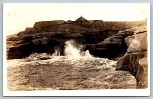 RPPC Sunset Cliffs  San Diego  California     Real Photo  Postcard  c1920