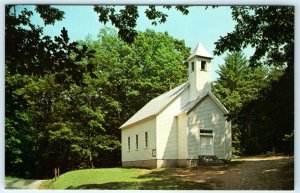 1969 Cades Cove Missionary Baptist Church Postcard Tennessee Smoky Mountains A9